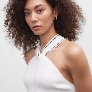 Club Monaco crop top with back tie